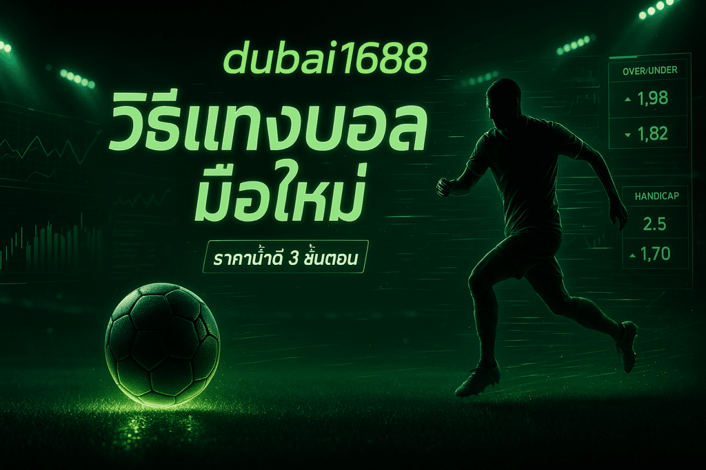 dubai1688 วิธีแทงบอล มือใหม่