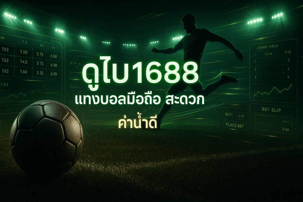 ดูไบ1688 แทงบอลมือถือ สะดวก