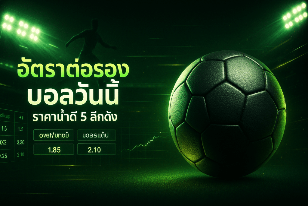 อัตราต่อรอง บอลวันนี้