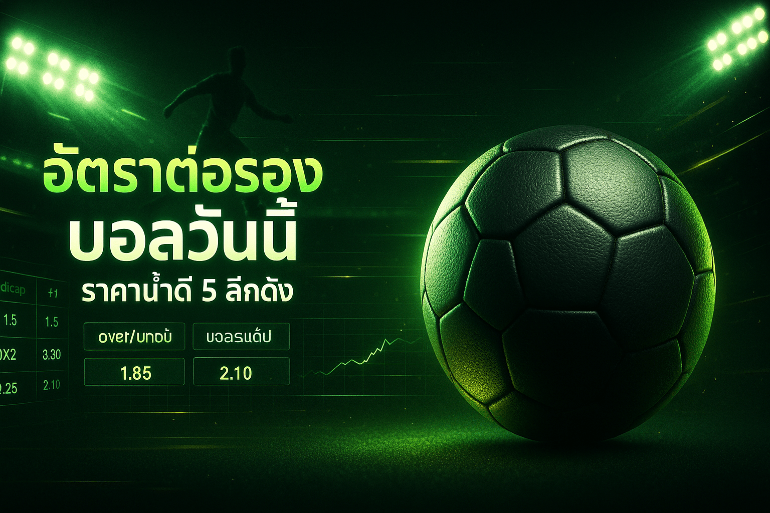 อัตราต่อรอง บอลวันนี้